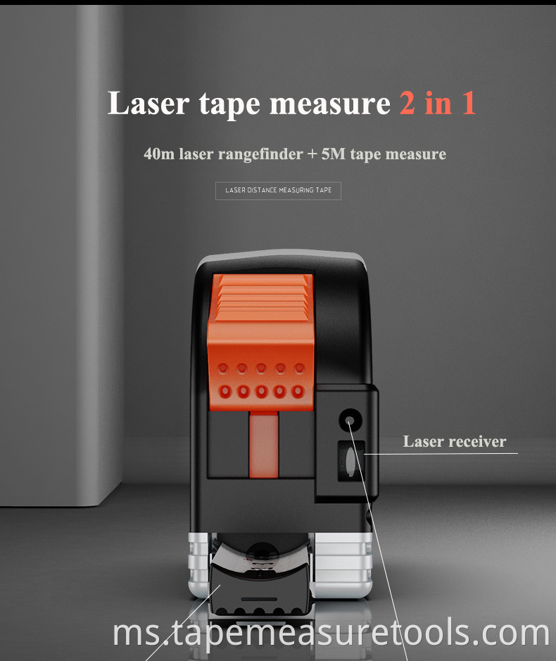 Berkualiti baik murah laser inframerah jarak 40m pita laser pengukur jarak